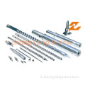 Macchinario plastica Bimetallico conico Twin Screw Barrel Zytc